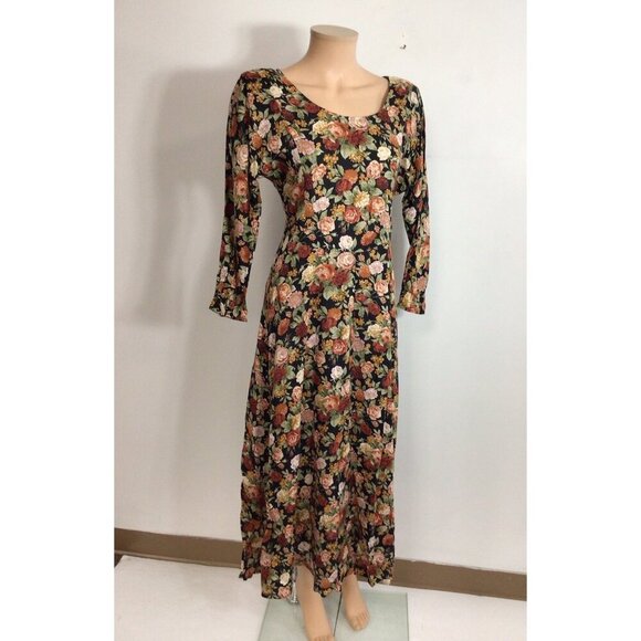 Jazz II Vintage Floral Dress Y2K Womens 12 - Picture 3 of 10